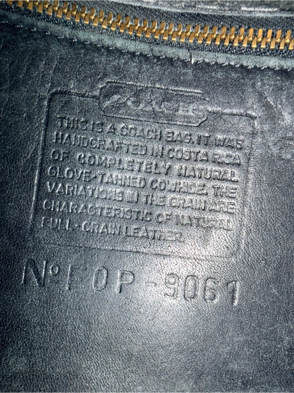 Coach Rambler Black Leather Crossbody Bag